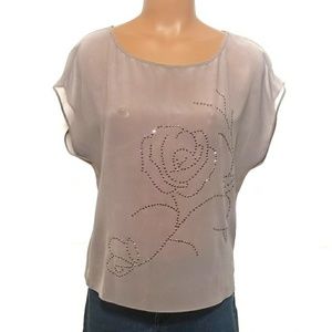 🎉HP🎉 Petticoat Alley Sheer Floral Blouse Small